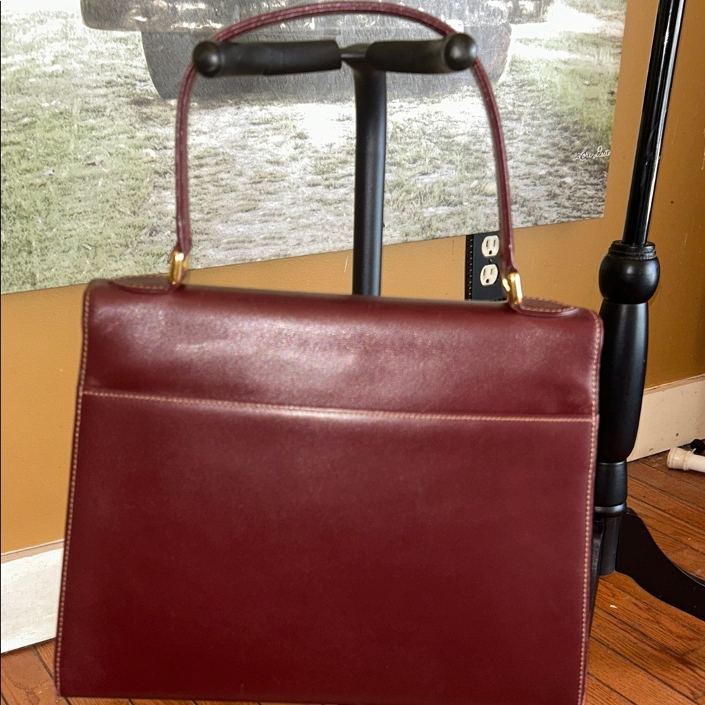 Cartier
Bordeaux Leather Handbag/ Kelly Bag - Picture 5 of 15